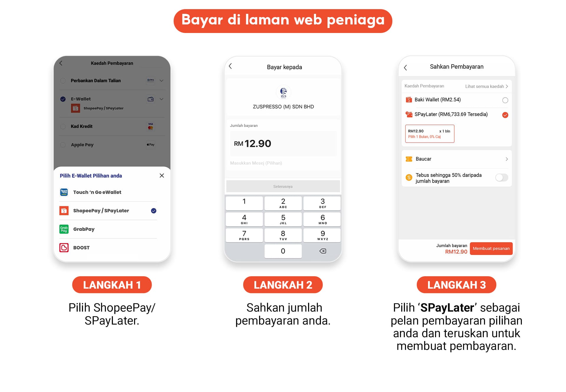 Pay on Merchant Website